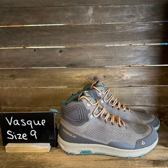 New Womens Vasque Breeze LT NTX Brown Suede Waterproof Mid Hiking Boots Size 9 M - Picture 1 of 6